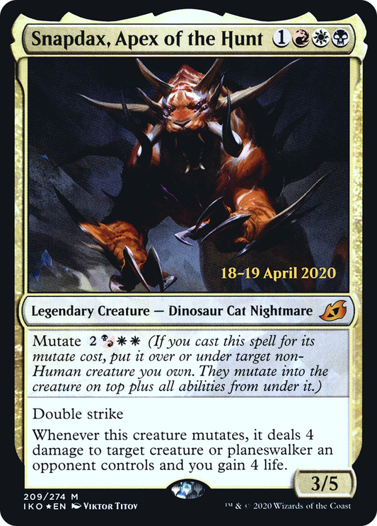 Snapdax, Apex of the Hunt (209) (Prerelease) - Foil - Prerelease Promo