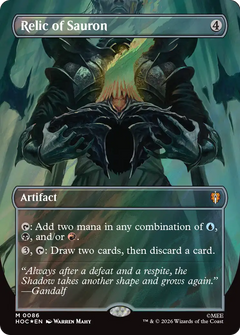 Relic of Sauron (0086) (Borderless) (HOC) - Surge Foil