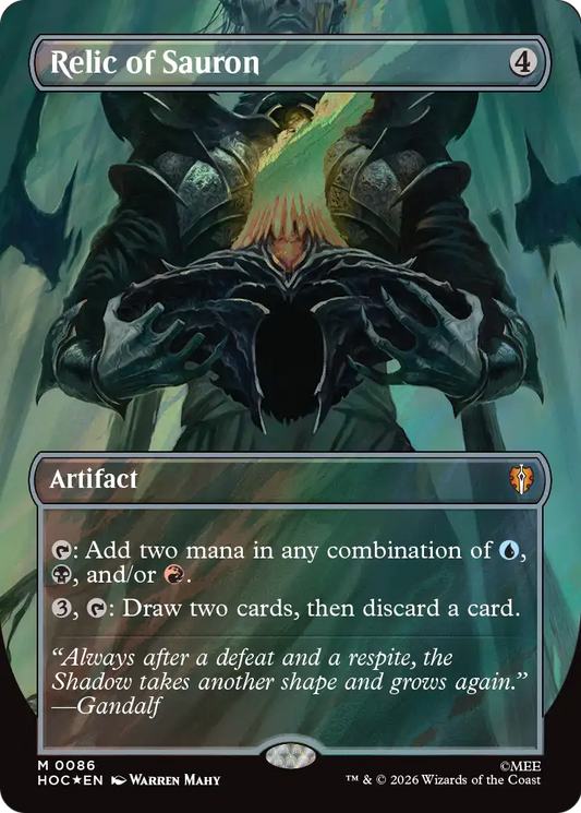Relic of Sauron (0086) (Borderless) (HOC) - Surge Foil