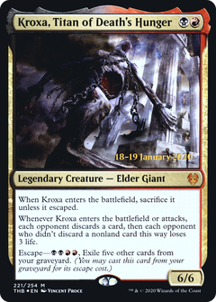 Kroxa, Titan of Death's Hunger (221) (Prerelease) - Foil