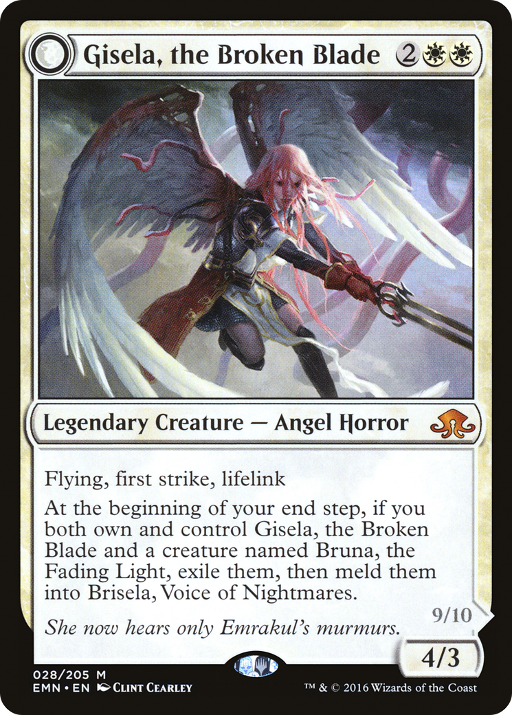 Gisela, the Broken Blade // Brisela, Voice of Nightmares - Foil