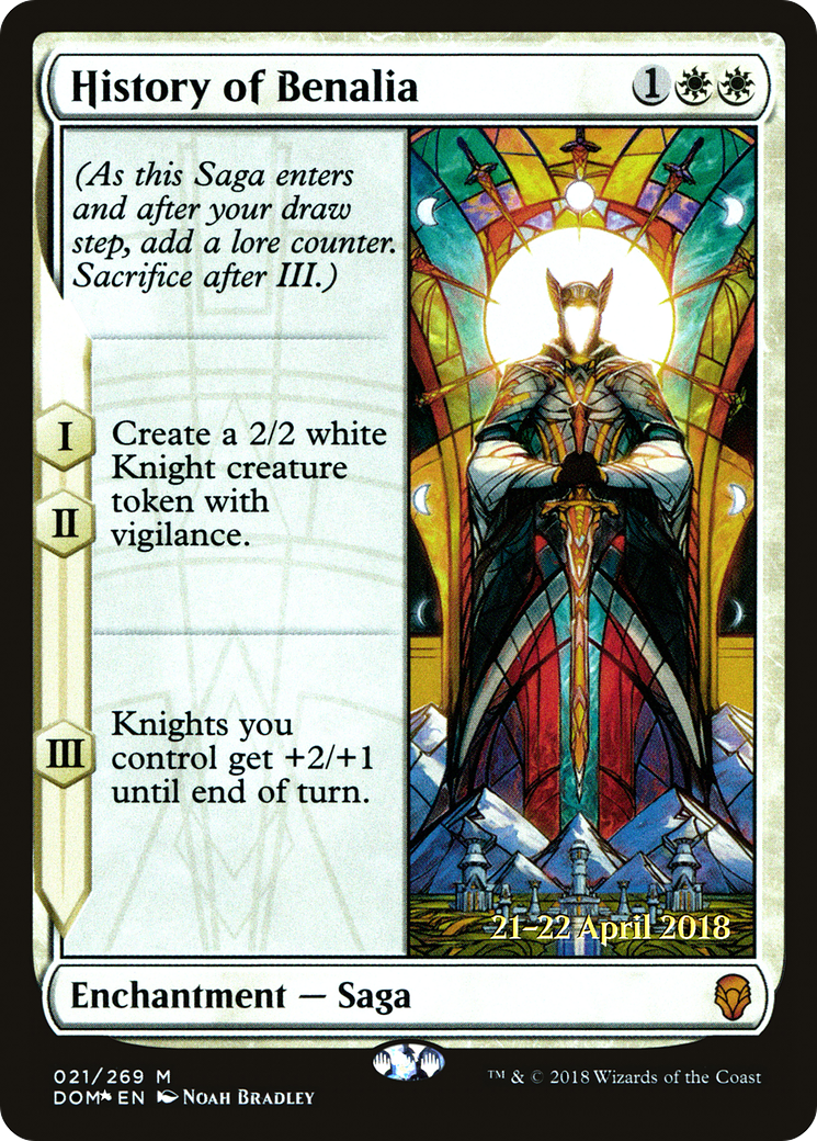 History of Benalia (021) (Prerelease) - Foil