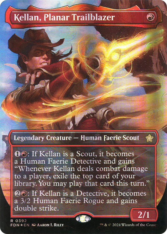 Kellan, Planar Trailblazer (0392) (Borderless) - Mana Foil