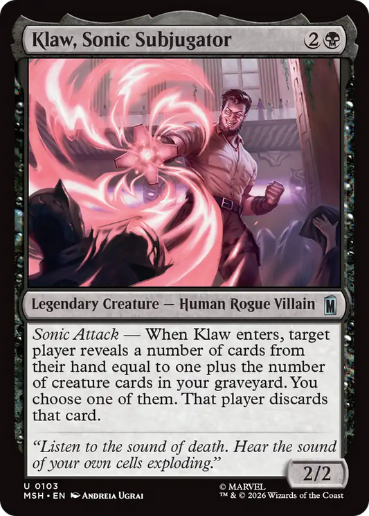 Klaw, Sonic Subjugator (MSH)