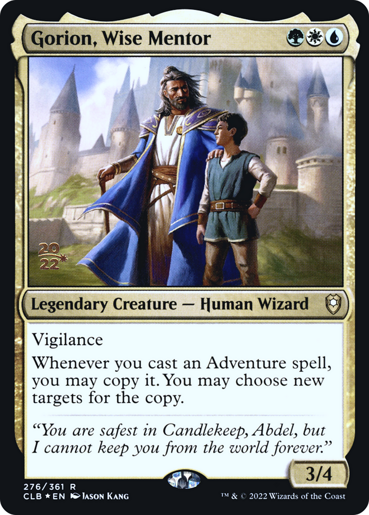 Gorion, Wise Mentor (276) (Prerelease) - Foil