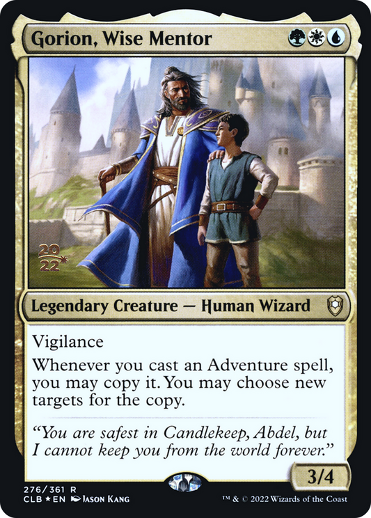Gorion, Wise Mentor (276) (Prerelease) - Foil
