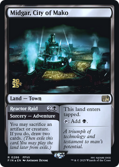 Midgar, City of Mako // Reactor Raid (0286) (Prerelease) - Foil