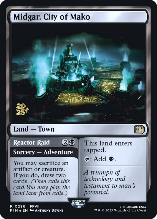 Midgar, City of Mako // Reactor Raid (0286) (Prerelease) - Foil