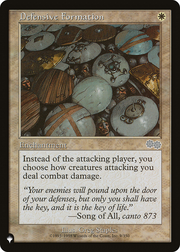 Defensive Formation (USG-9) (Retro Frame) (PLST)