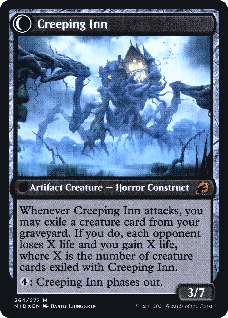 Hostile Hostel // Creeping Inn (264) (Prerelease) (PMID) - Foil