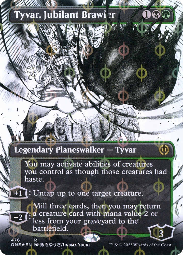 Tyvar, Jubilant Brawler (476) (Borderless) - Compleat Foil