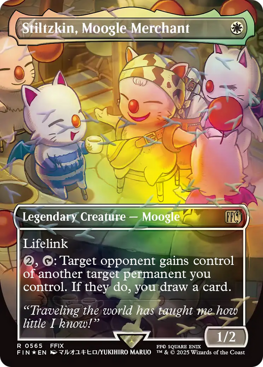Stiltzkin, Moogle Merchant (0565) (Borderless) - Chocobo Track Foil fin