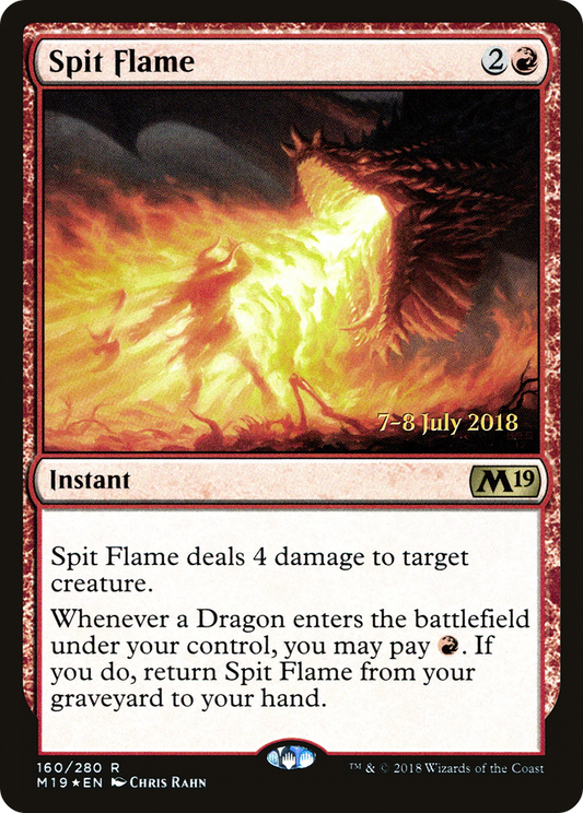 Spit Flame (160) (Prerelease) - Foil
