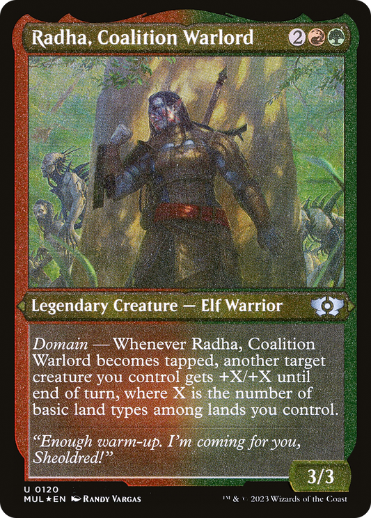 Radha, Coalition Warlord (0120) - Foil Etched