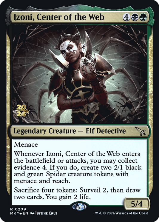 Izoni, Center of the Web (0209) (Prerelease) - Foil