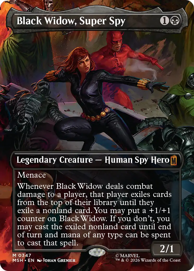 Black Widow, Super Spy (0347) (Borderless) (MSH)
