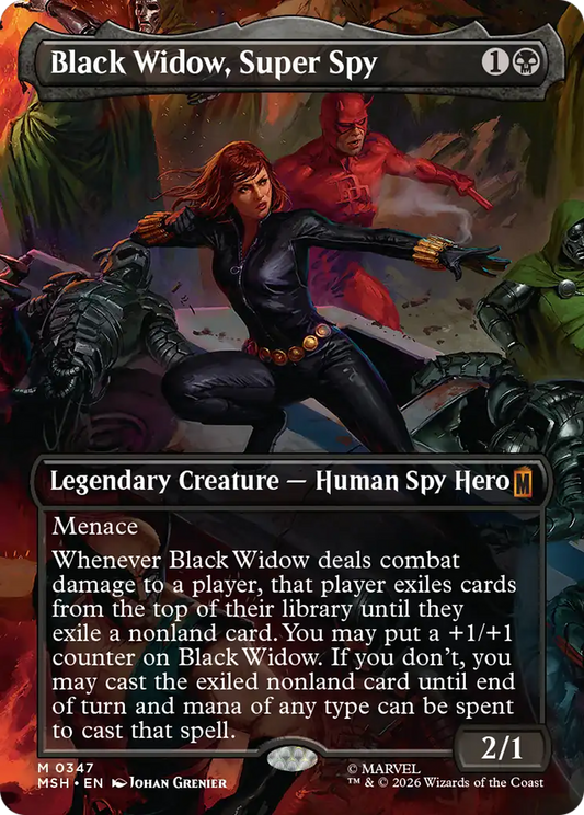 Black Widow, Super Spy (0347) (Borderless) (MSH)