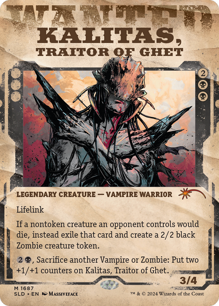 Kalitas, Traitor of Ghet (1687) (Showcase) - Foil