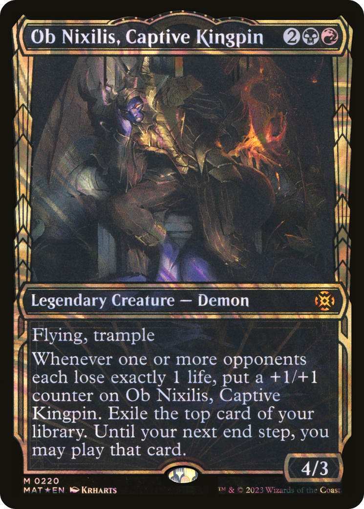 Ob Nixilis, Captive Kingpin (0220) (Showcase) - Halo Foil