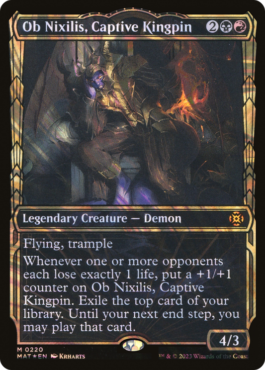 Ob Nixilis, Captive Kingpin (0220) (Showcase) - Halo Foil