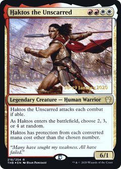 Haktos the Unscarred (218) (Prerelease) - Foil