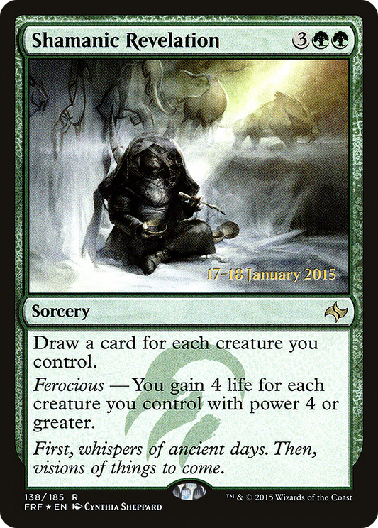 Shamanic Revelation (138) (Prerelease) - Foil