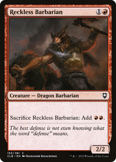 Reckless Barbarian - Foil