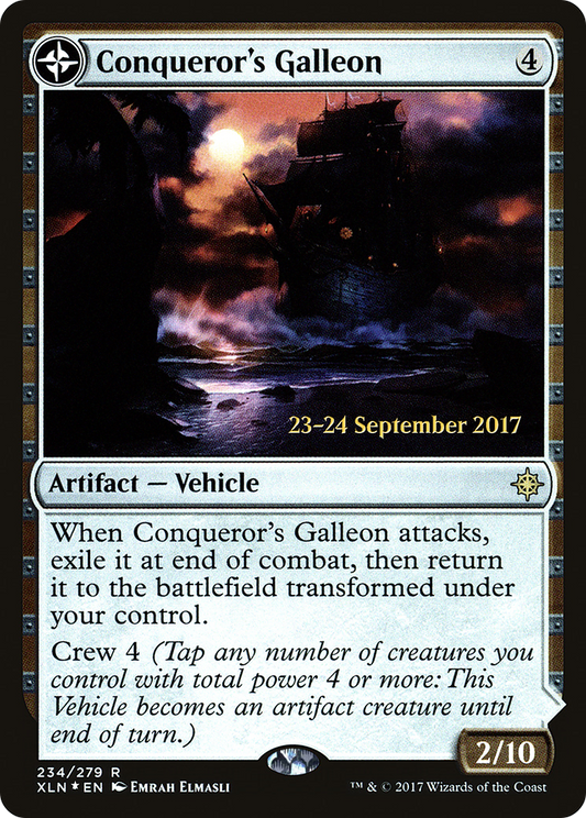 Conqueror's Galleon // Conqueror's Foothold (234) (Prerelease) (PXLN) - Foil