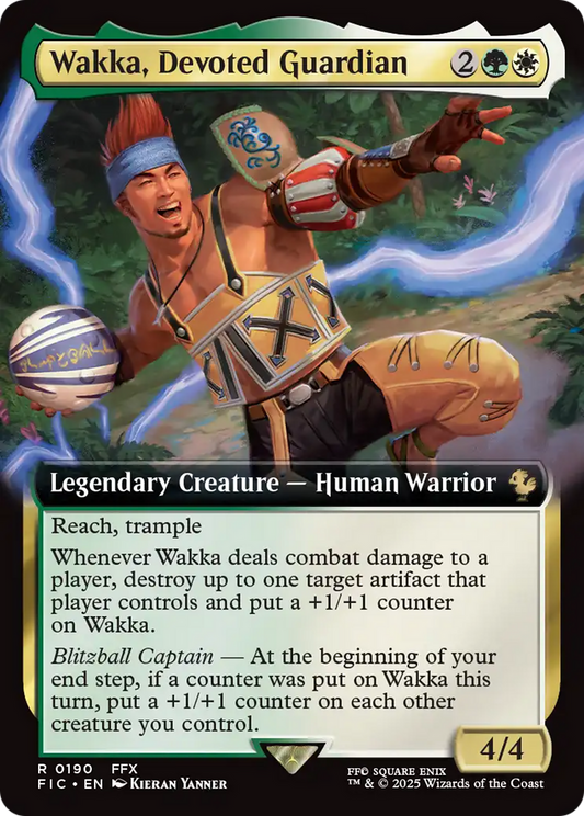 Wakka, Devoted Guardian (0190) (Extended Art) - Foil