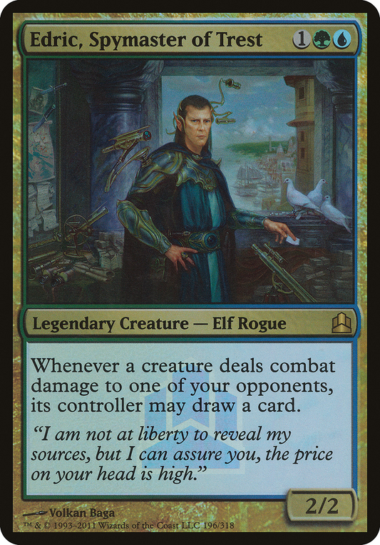 Edric, Spymaster of Trest (196) (Oversized) - Foil