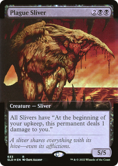 Plague Sliver (633) (Extended Art) - Foil