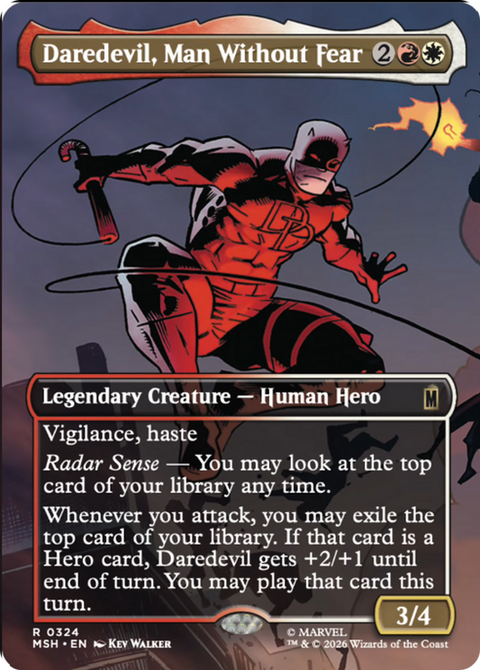 Daredevil, Man Without Fear (0324) (Borderless) (MSH) - Foil