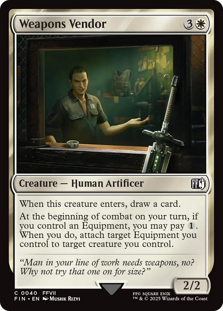 Weapons Vendor - Foil