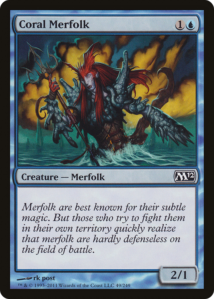 Coral Merfolk - Foil