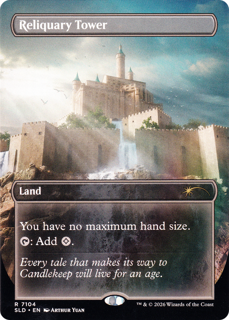 Reliquary Tower (7104) (Borderless) (SLD) - Foil