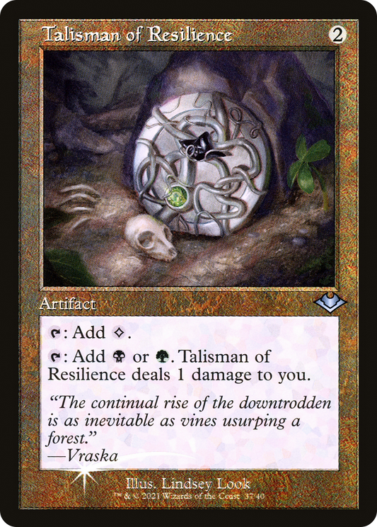 Talisman of Resilience (037) (Retro Frame) - Foil Etched