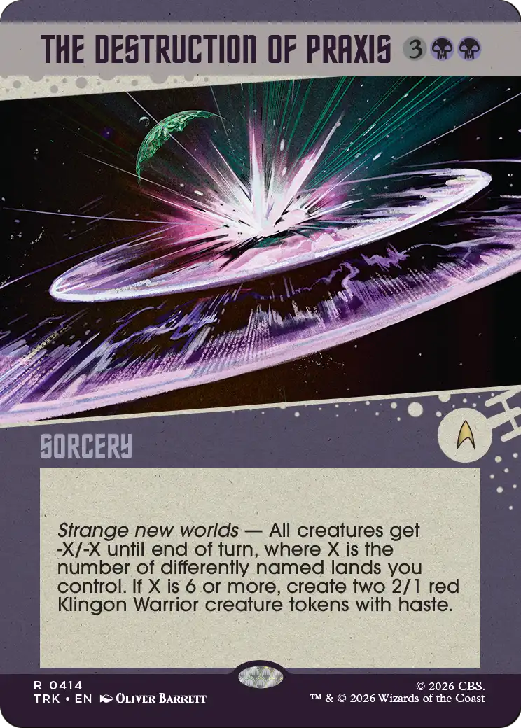 The Destruction of Praxis (0414) (Showcase) (TRK) - Foil