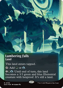Lumbering Falls (0159) (Borderless) - Galaxy Foil