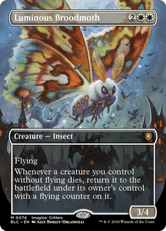 Luminous Broodmoth (0074) (Borderless) (Showcase) - Foil