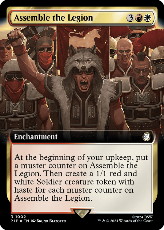 Assemble the Legion (1002) (Extended Art) - Surge Foil