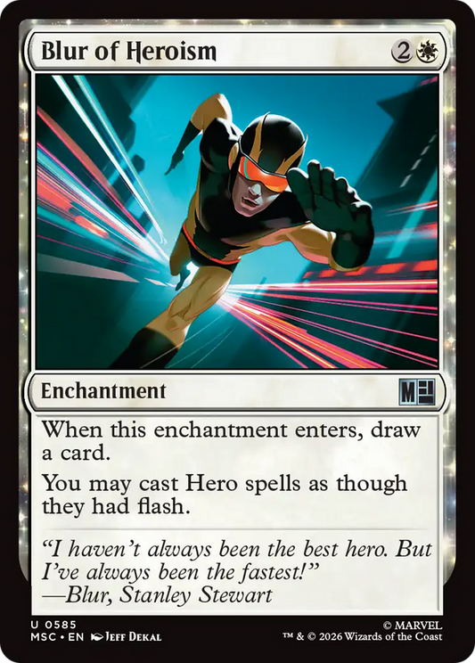 Blur of Heroism (MSC) - Foil