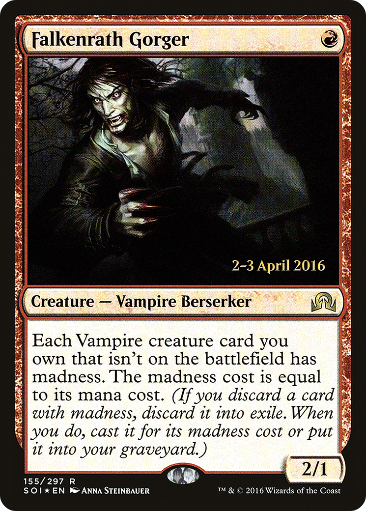 Falkenrath Gorger (155) (Prerelease) - Foil