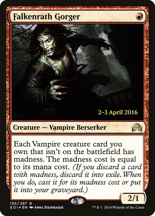Falkenrath Gorger (155) (Prerelease) - Foil