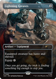 Lightning Greaves (2465) (Borderless) (SLD) - Foil