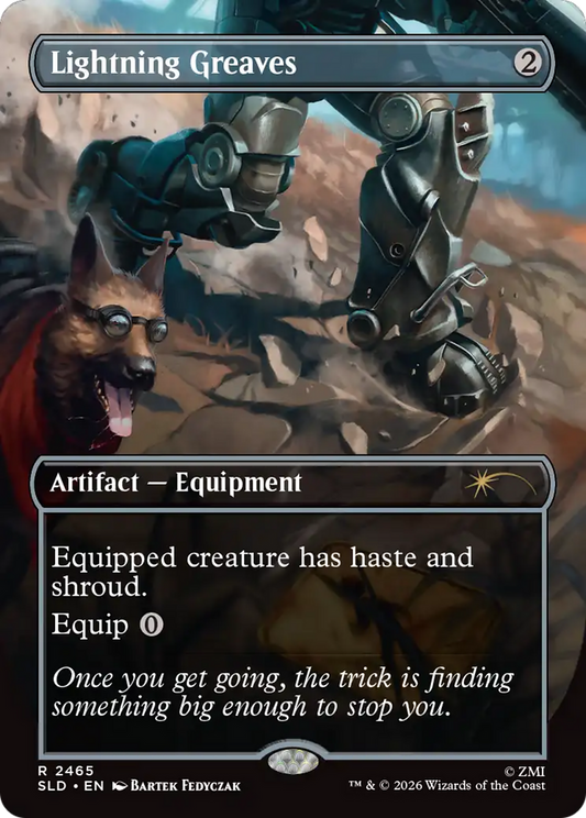 Lightning Greaves (2465) (Borderless) (SLD)