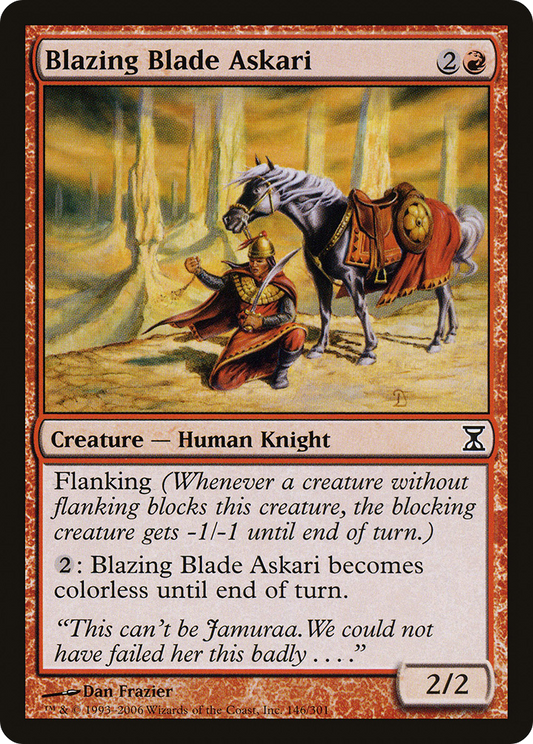 Blazing Blade Askari - Foil