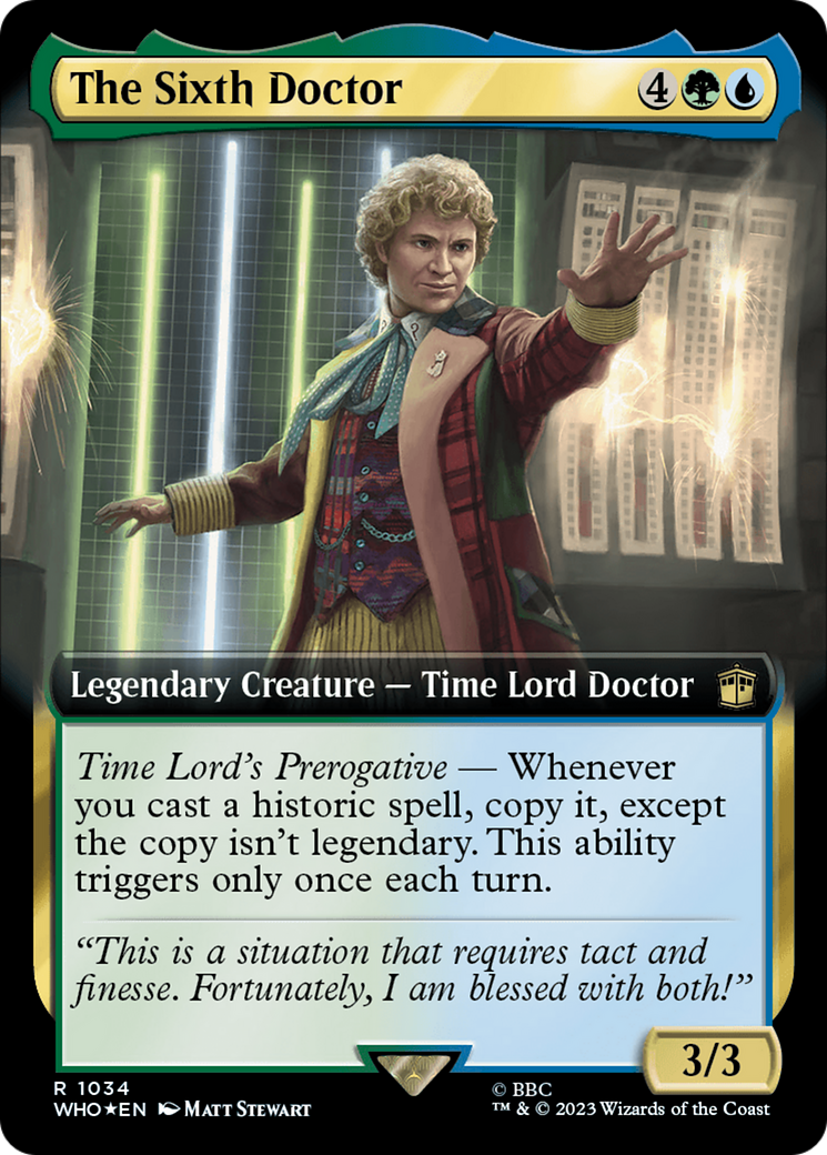 The Sixth Doctor (1034) (Extended Art) - Surge Foil