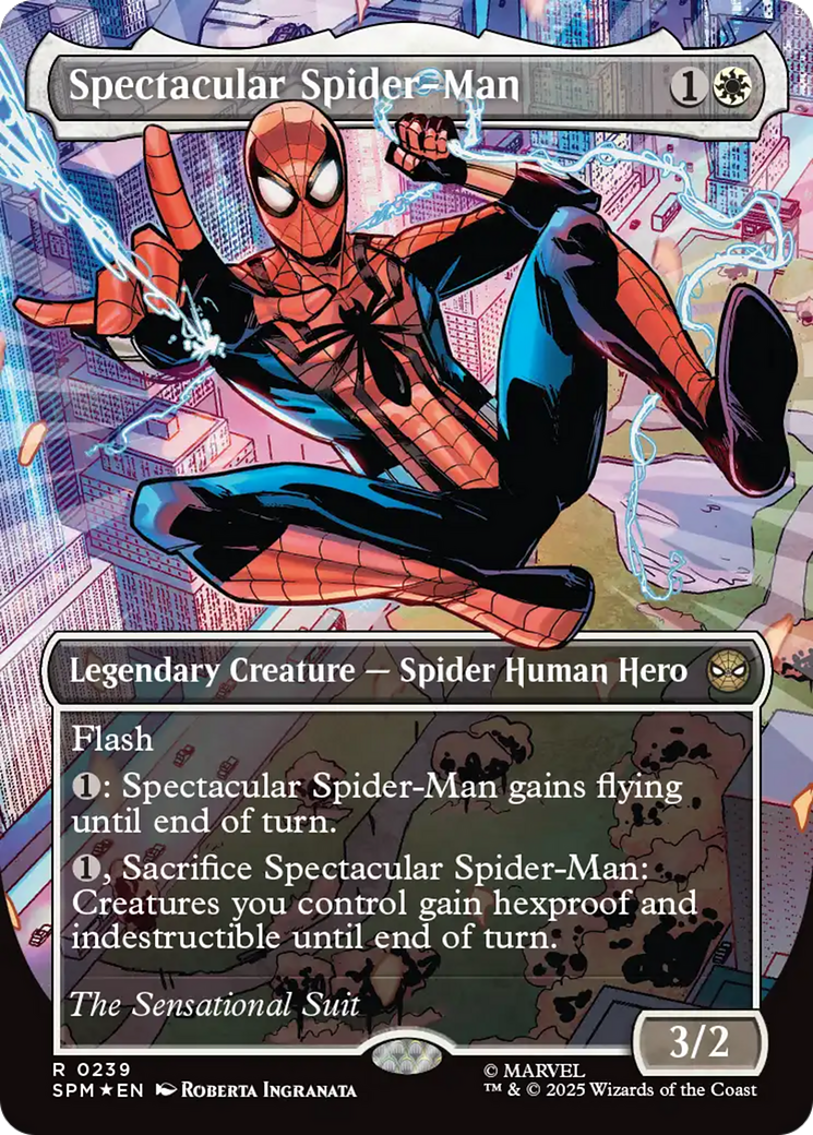 Spectacular Spider-Man (0239) (Borderless) - Textured Foil