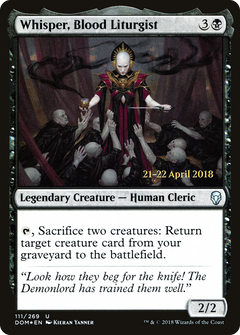 Whisper, Blood Liturgist (111) (Prerelease) - Foil