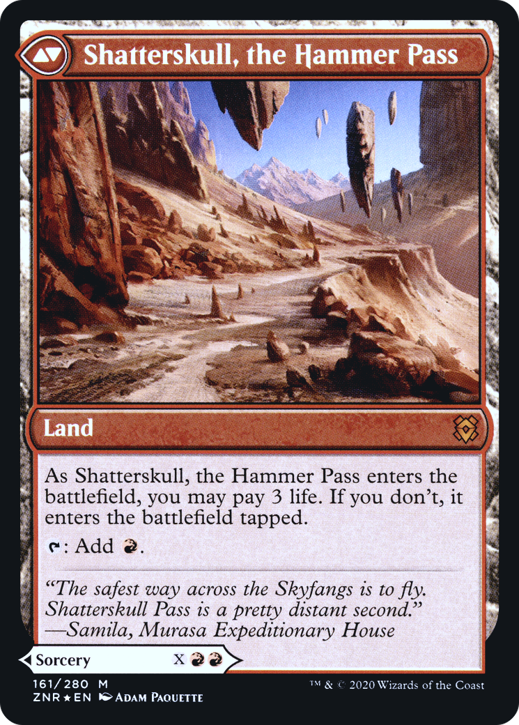 Shatterskull Smashing // Shatterskull, the Hammer Pass (161) (Prerelease) (PZNR) - Foil
